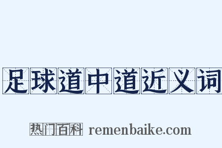 足球道中道近义词是什么意思的图片